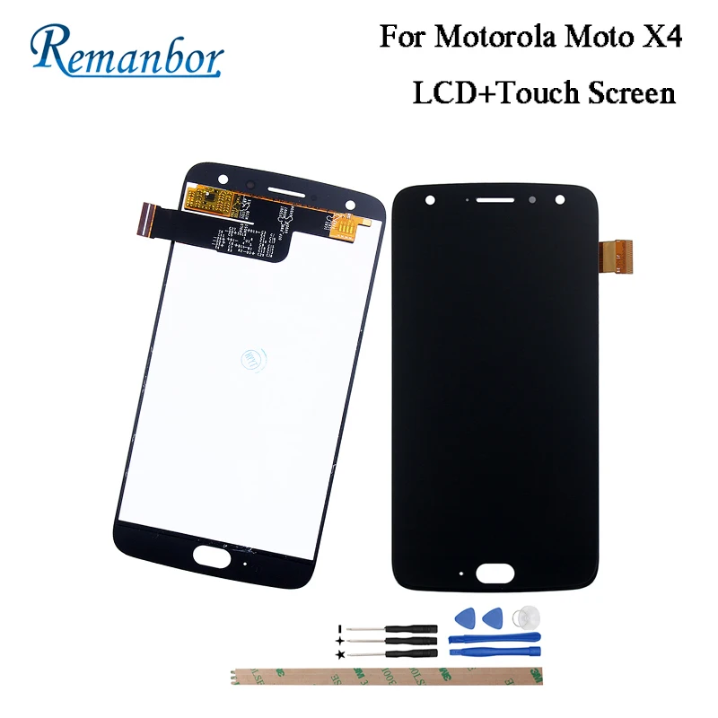 

Remanbor For Motorola Moto X4 LCD Display And Touch Screen Repair Parts For Motorola Moto X4 Digital Accessory 5.2 inch +Tools