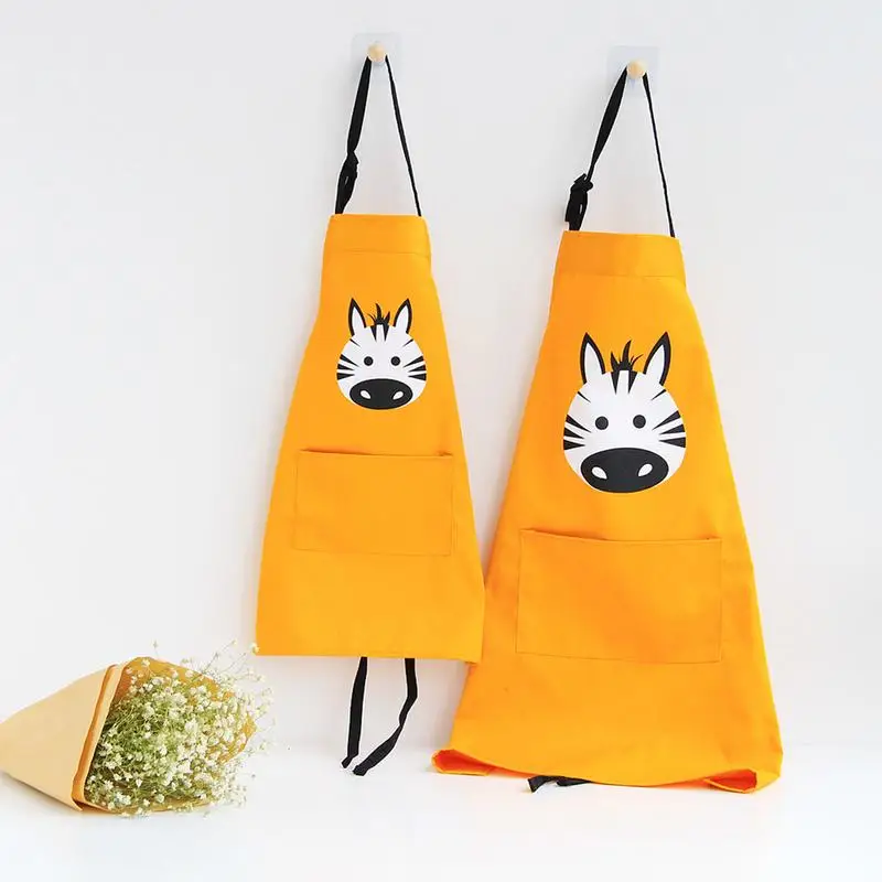 Waterproof Cartoon Cute Cooking Restaurant Kitchen Women Apron Cat Deer Animal Kids Funny Bib Baking