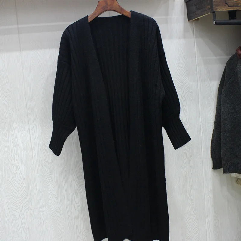 

New Style Purity Alpaca Fiber Women Sweaters Casual V Neck Knitted Cardigan Lantern Sleeve Solid Female Jumper