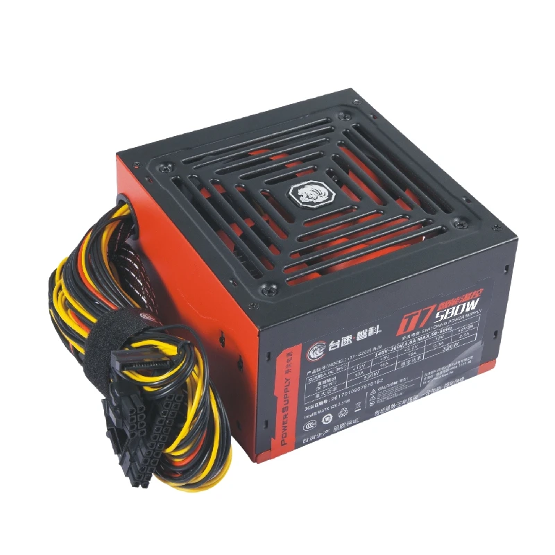 90-270 V ماكس 520 W امدادات الطاقة الكمبيوتر Pc وحدة المعالجة المركزية 12 V 20 + 4Pin 120 مللي متر مروحة كاتمة للصوت بكيي-E Sata محول الطاقة ل إنتل Amd الكمبيوتر...