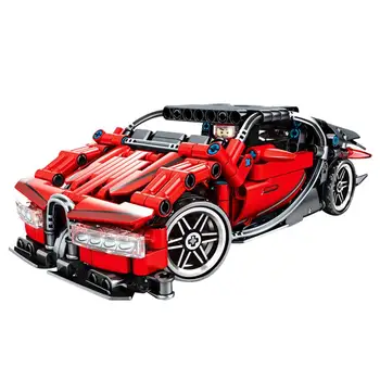 

Children Assembled Red Simulation Racing Car Building Blocks Toys Car Simulation Racing Puzzle Assembly