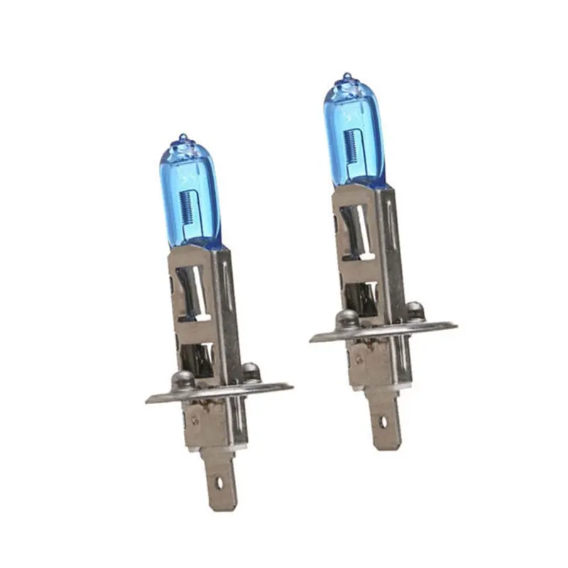 2Pcs H1 Xenon Gas Halogen Headlight Lamp Bulbs 55W 12V Car Accessories