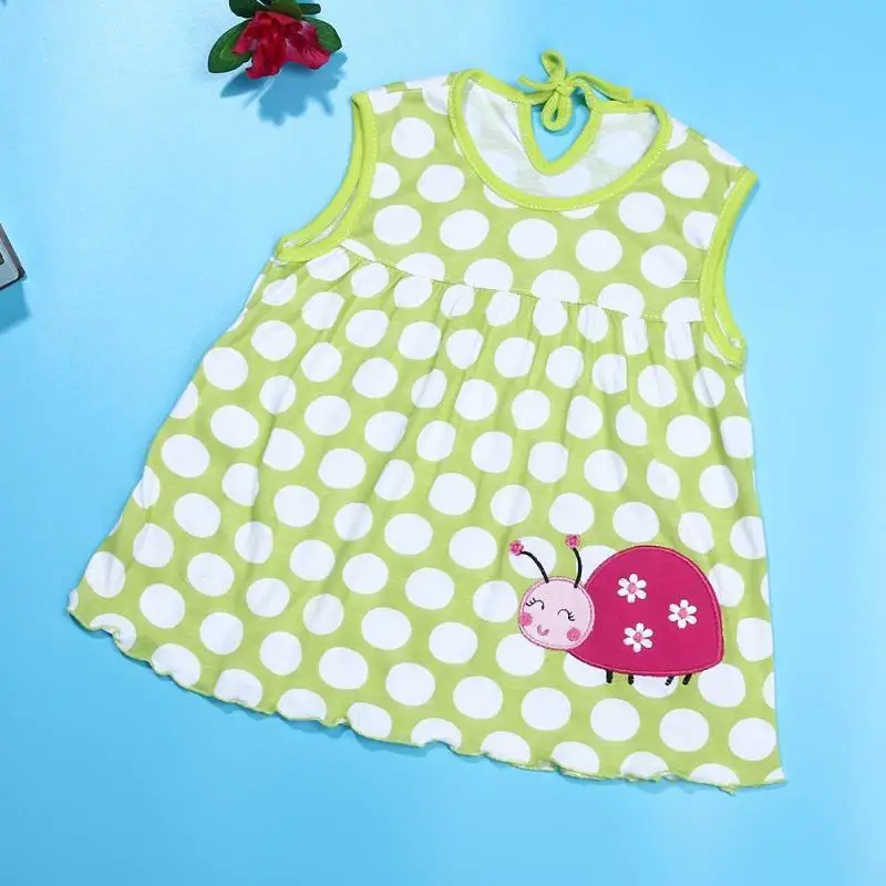 Newborn Baby Dresses Girls Baby Infant O-neck Sleeveless Princess Dress...