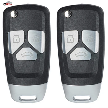 

KEYECU 2 Pcs 433MHz ID48 Chip P/N:CE 0678, MODEL: RK950EUT Upgraded Flip Remote Car Key Fob 3B DW04R Blade for Chevrolet Aveo