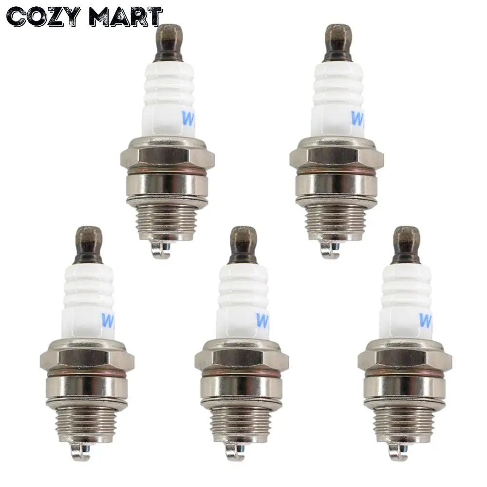 5x свечи зажигания для 2-х тактный двигатель 25cc 45cc 52cc 58cc 62cc 2500 3800 4500 5200 5800 6200