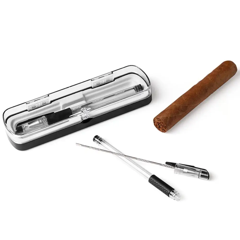 

2-Pack Cigar Needle Punch Reamer Cigar Dredge Tool Accessories