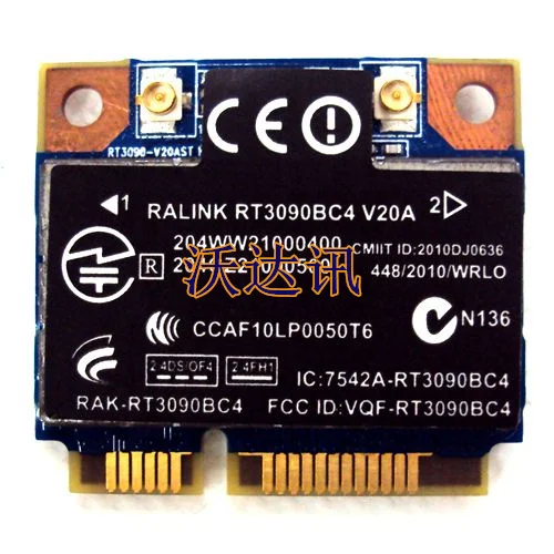 Ralink RT3090BC4 wifi N Bluetooth 3,0 PCI-e карта 300 м 602992-001 802.11n wifi карта WLAN RT3090