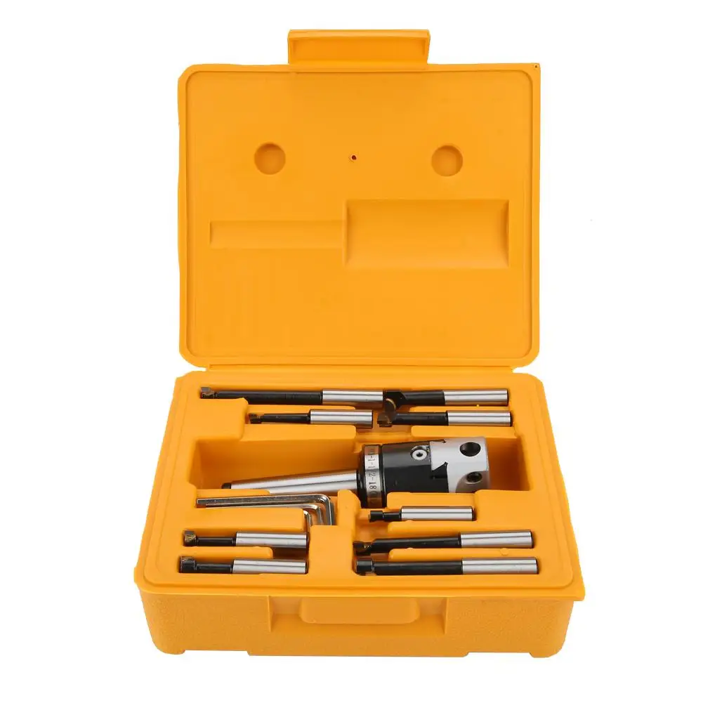 

MT3-M12 14pcs 1 Box F1-12 50mm Boring Head Set with 12mm Boring Bar Took kit New
