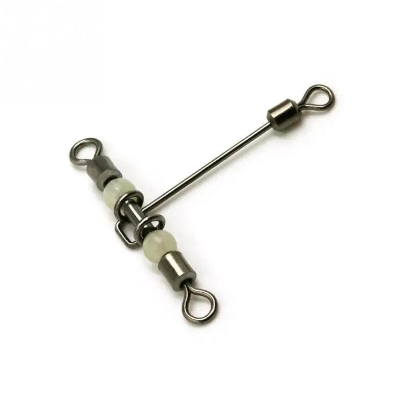 Fishing Connector 10pcs 3 way luminous T-shape Cross-line Rolling Swivel with Pearl Beads Fishing Swivels Fishhooks Fishing Tool Fishing Connector 10pcs 3 way luminous T-shape Cross-line Rolling Swivel with Pearl Beads Fishing Swivels Fishhooks Fishing Tool