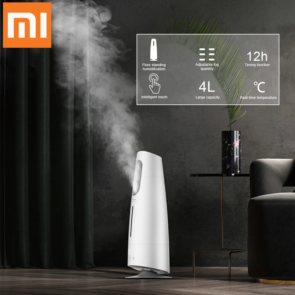 Xiaomi Home Deerma увлажнитель воздуха тумана с сенсорным экраном 4l масляный диффузор для очистки воздуха с кондиционированным воздухом офисный домашний