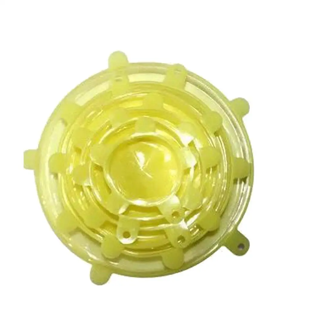 

6 PCS Silicone Stretch Lids Reusable Round Bowl Sealed Home Fresh -70 degrees -230 degrees Cover