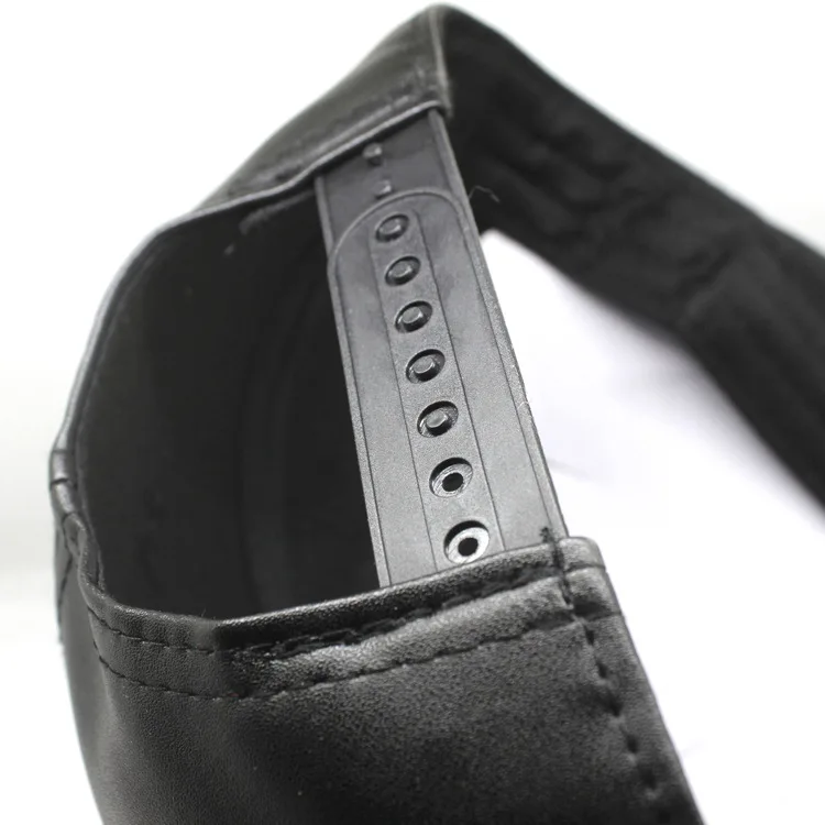 Marvel Spiderman Venom sombrero Hiphop gorra de béisbol negro PU cuero Otoño Invierno moda ajustable gorra beisbol unisex