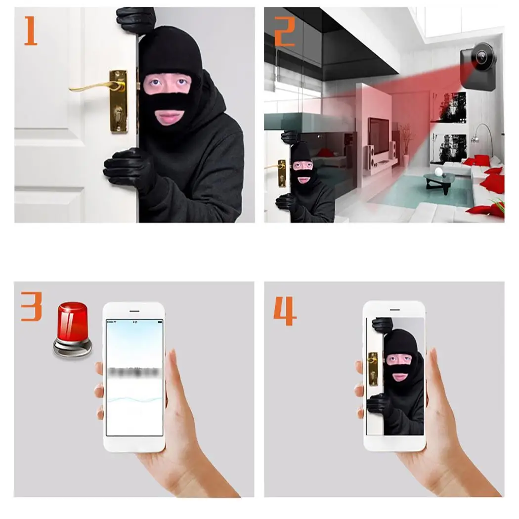 Магнитное ночное видение Обнаружение движения беспроводной WIFI в любом месте вам