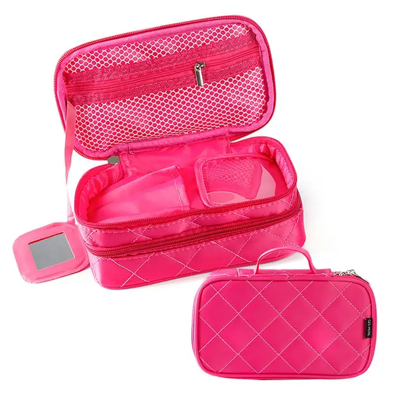 Hanging Geometric Women Toiletries Case Organizer Handbag Compartment ...