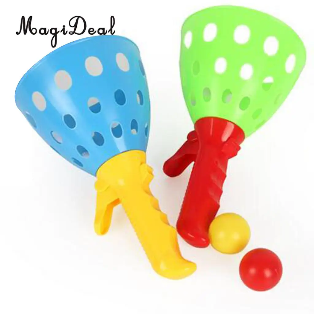 MagiDeal 1Set Plastic Launch and Catch Ball Outdoor Play Game Park