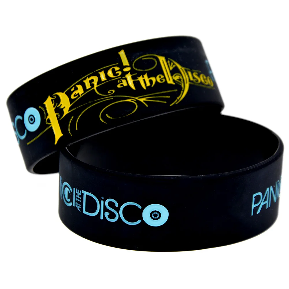 1 шт. Panic! at the Disco силиконовый браслет ширина дюйм широкий для фанатов