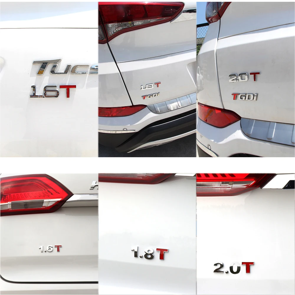 Универсальный 1 6 T 8 2 0 Turbo логотип эмблема багажник автомобиля Стикеры для Volkswagen VW