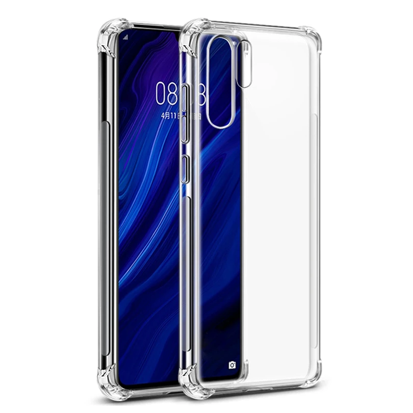 Чехол для телефона Huawei Nova 3e 4e противоударный прозрачный мягкий чехол из ТПУ P30 Pro