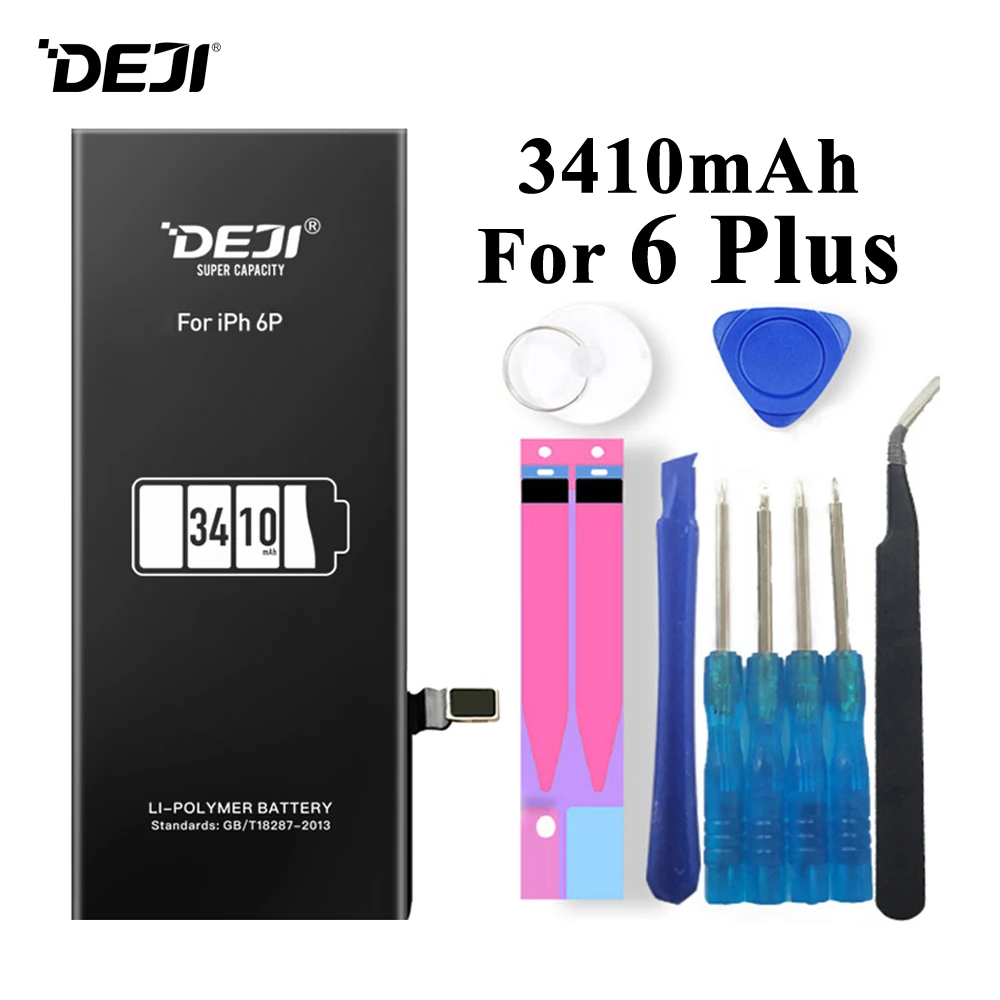 Аккумулятор Deji для iPhone 6 Plus X 6/6P iPhone6 1810 3410 мАч встроенные литий полимерные батареи