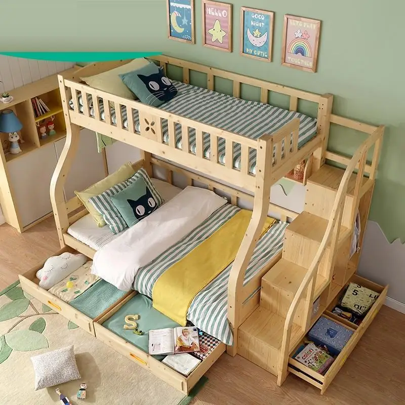 Frame Lit Enfant Recamaras Meble Tempat Tidur Tingkat Box Mobili Per La Casa Moderna Cama Mueble De Dormitorio Double Bunk Bed