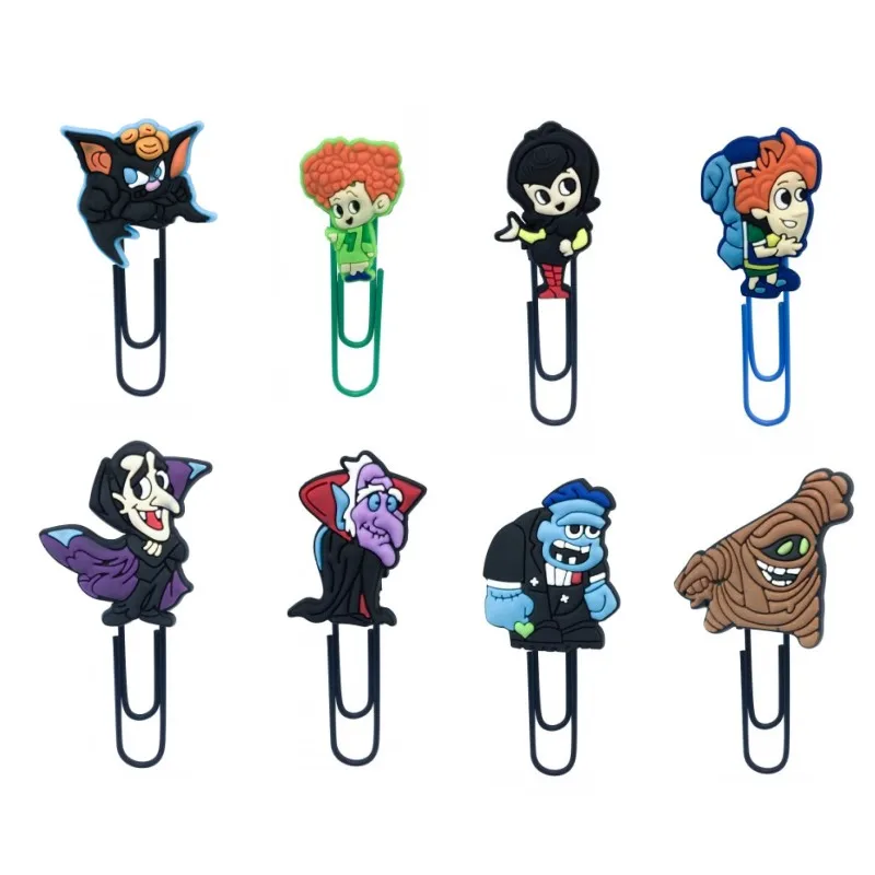 

8pcs Hotel Transylvania Hot Movie Cartoon Design Cute Bookmarks for Kids Paper Clips Stationery School Office Supplies Gift