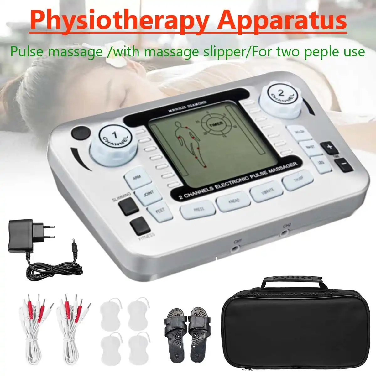Multifunction Body Massager LCD Display Electrical Muscle Stimulator