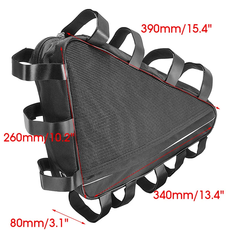 Best 36V 48V Bike Bicycle Battery Storage Bag Mountain Bike Triangle Li-ion Battery Storage Bag Electric Bike Lithium Battery Cover 3