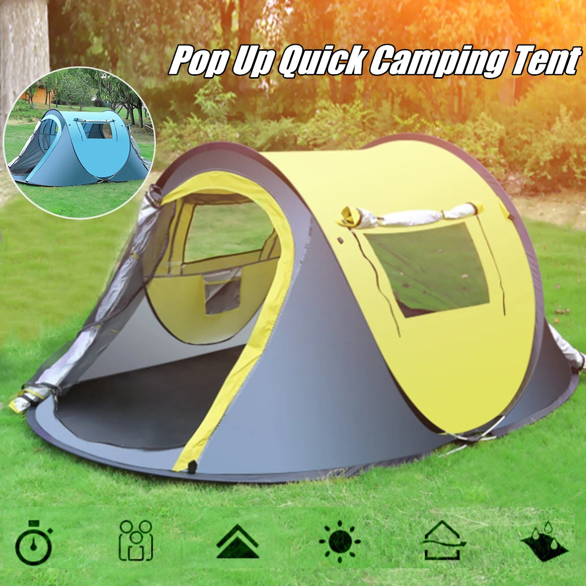 

Throw Tent Outdoor Automatic Tents Throwing Pop Up Waterproof Camping Hiking Tent Waterproof Large Family Tents