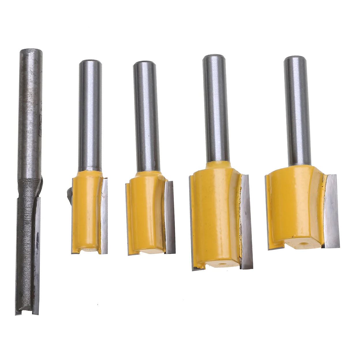 

Mayitr 5Pcs Router Bit Straight Router Bits Set 1/4" Shank Trimming Cutter Woodworking For CNC Other Automatic Routers