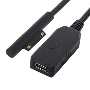

USB 3.1 Type C USB-C Female DC 12-15V to Surface Pro3 Pro4 Pro5 Pro6 Book Charge Cable