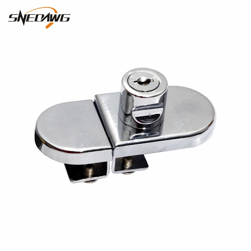 408 2 Glass Door Lock Zinc Alloy Double Door Glass Lock Fit 5 8mm Thickness Glass Cabinet Lock For Showcase Display Cabinet Locks Aliexpress