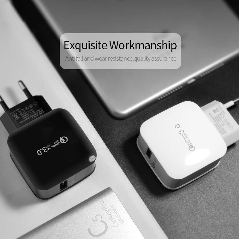 Vogek USB зарядное устройство адаптер Быстрая зарядка QC 3,0 зарядное устройство для телефона для iPhone samsung Glaxy S9 настенное зарядное устройство адаптер ЕС зарядное устройство для путешествий