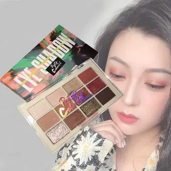 

FaRRES Makeup 12 Colors Shimmer Metallic Eyeshadow Pallete Waterproof Eyeshadow Palette Eye shadow Palette Cosmetics