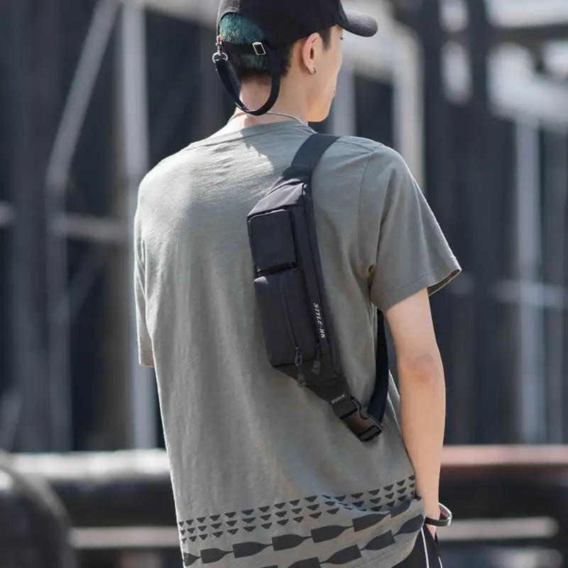 هونج كونج الرجال الخصر حقيبة حزمة المراهق السفر الهاتف الحقيبة للرجال حزمة مراوح الكتف Crossbody حقيبة محفظة ل حزام للجنسين الورك أكياس