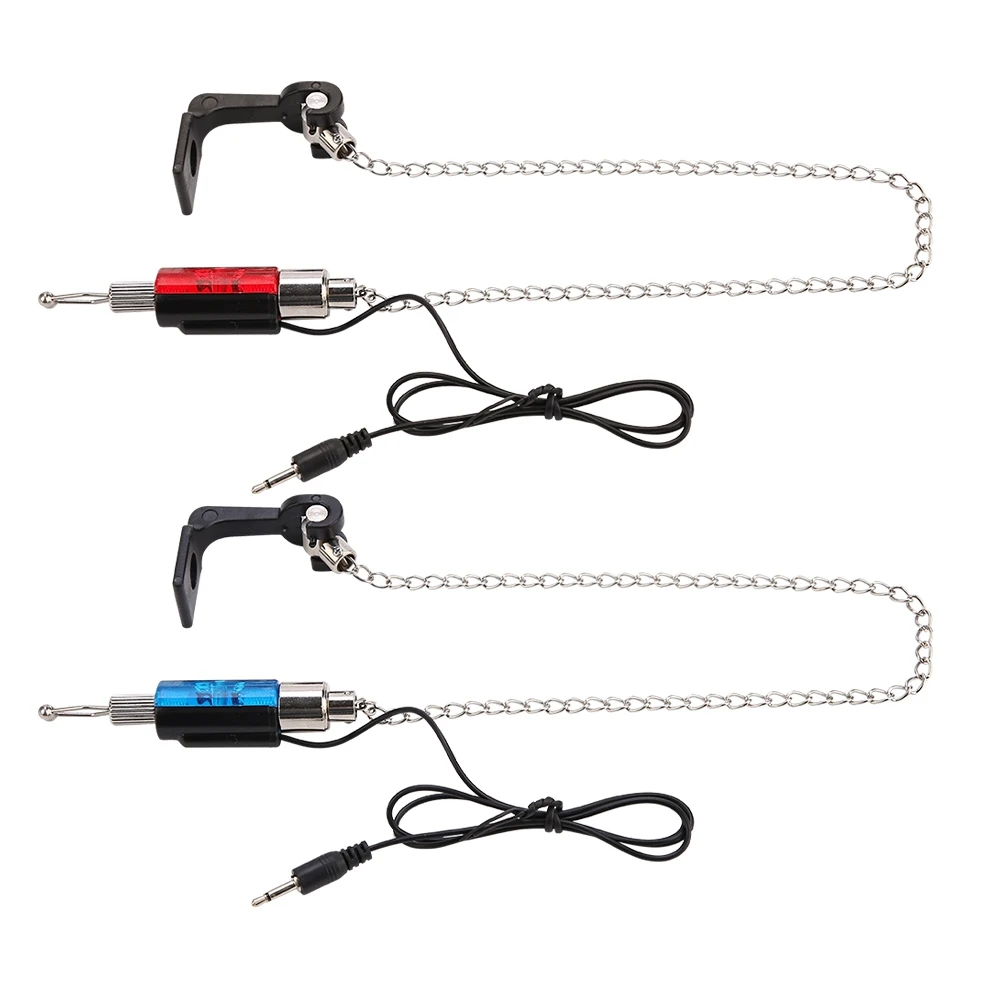 

LED illumination Fish Bite Indicators Fishing Bite Alarm Stainless Steel Fish Bite Alerts Chain Fishing Alarm Tools Accessories
