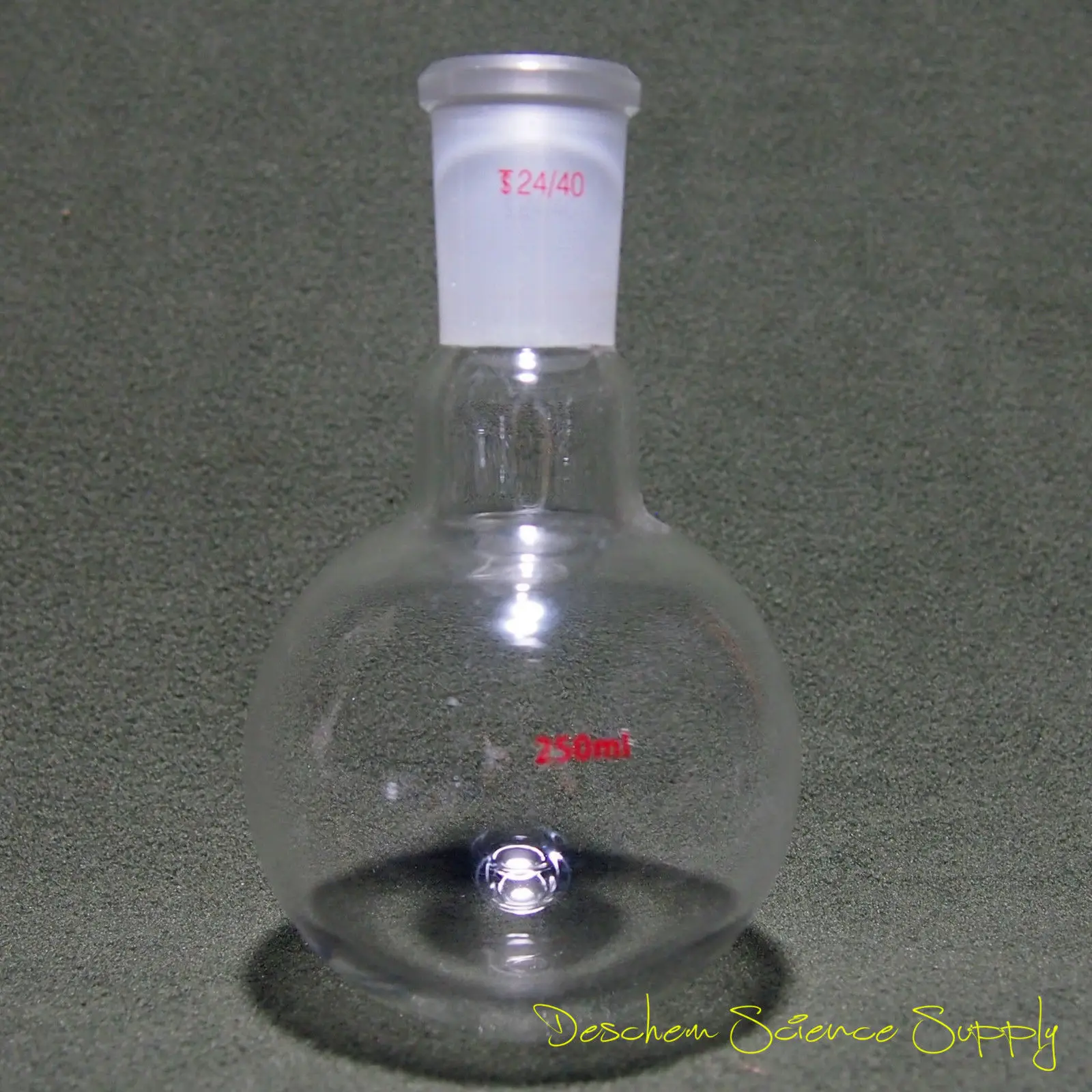 250ml,24/40,1-Neck,Round Bottom Glass Flask,Single Neck,Lab Boiling Bottle