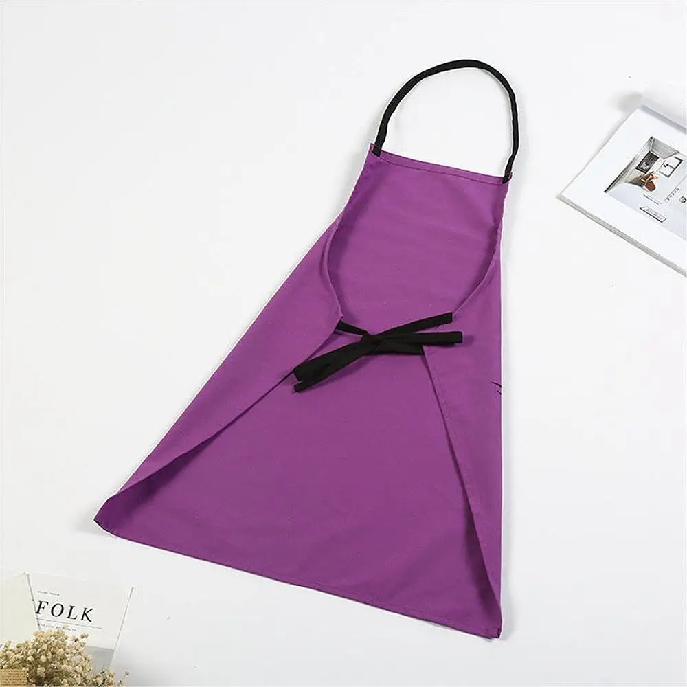 NHBR-Lovely Bronzing Eyelash Pattern Kitchen Apron Women Adult Home Cooking Baking Cleaning Aprons Bibs Kitchen Tools Accessor