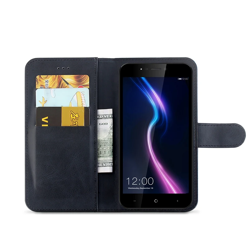 Чехол книжка ocolor для Leagoo Power 2 Pro Кожаная подставка крышки корпуса чехол бумажник с