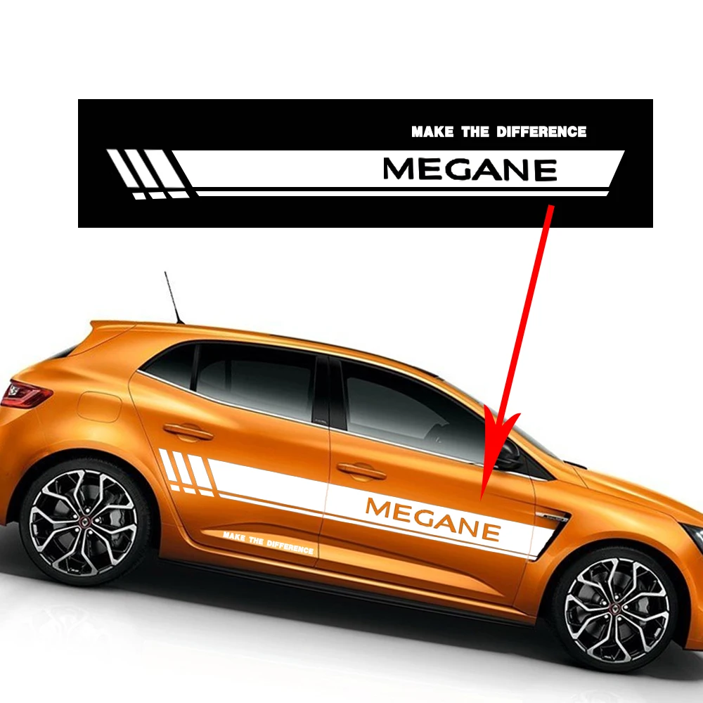 Автомобильные наклейки 200 см для Renault Megane боковая наклейка на кузов автомобиля