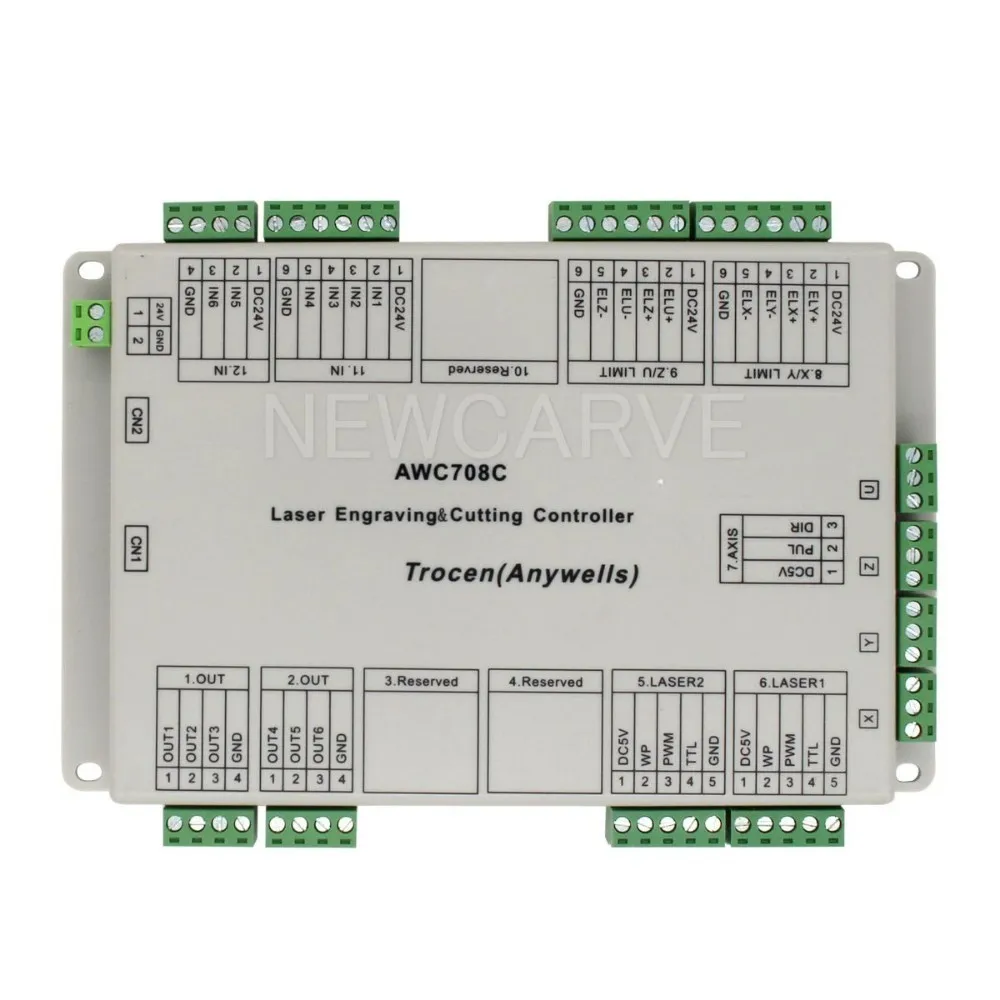 Trocen AWC708C CCD визуальный CO2 лазерный DSP контроллер системы для лазерной резки гравер NEWCARVE