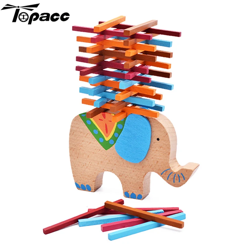 2019 Новая игрушка деревянные палочки слон и верблюд цвет стержень баланс луч Детская Головоломка Развивающие игрушки для детей