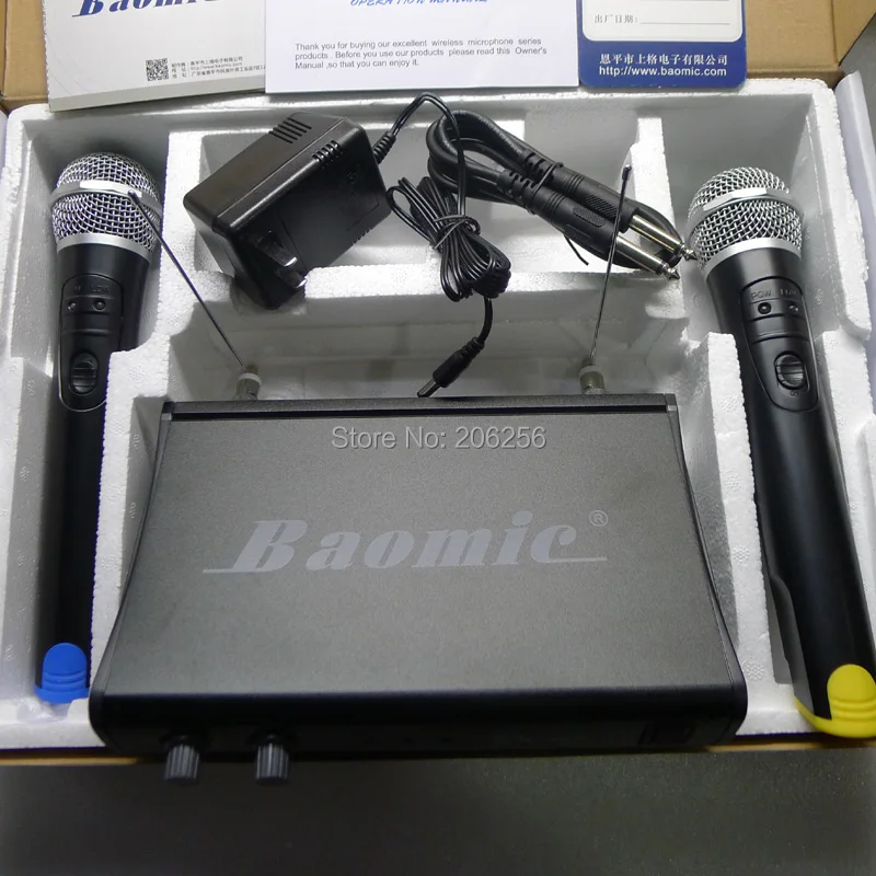 Новая беспроводная микрофонная система Baomic BM 909 UHF 549 8 МГц + 509 профессиональная
