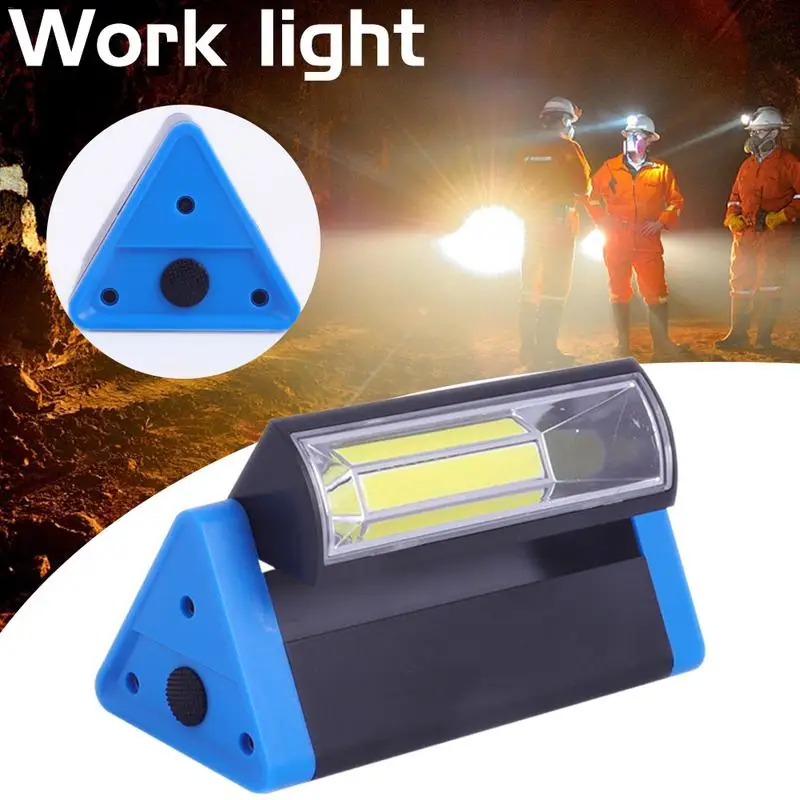 

Triangle COB Work Light Strong Magnet Camping Lamp with Hook 180 Degrees Rotating Emergency Lighting Lamp