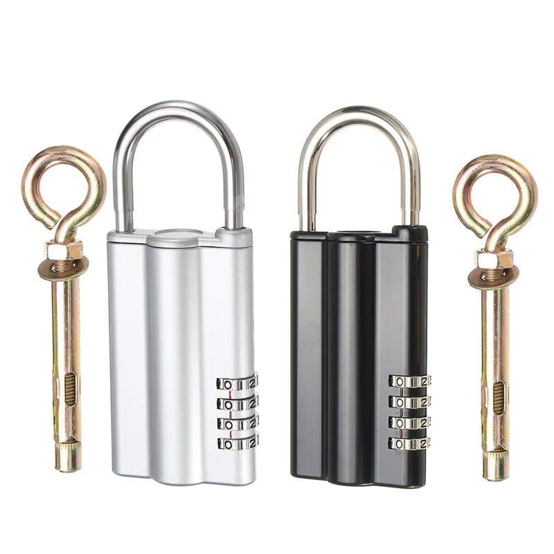 

4 Digit Safe Key Box Lock Combination Password Lock Padlock Storage Estate Organizer Home Security