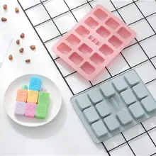 17 полости китайские шахматы маджонг силиконовые формы для выпечки торта инструменты DIY лоток для льда Форма для шоколада Кондитерские инструменты для хлеба и тортов