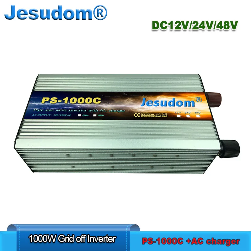 PS1000C 1000W решетки Инвертор DC12/24/48 V к AC220/230/240 50HZ60HZ встроенный AC зарядное устройство