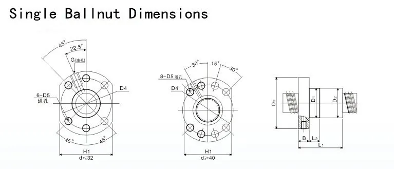Details about   CNC Ballscrew SFU1605 C7 200 300 350 400 450 500 550 600 650mm Ballnut BK/BF12 