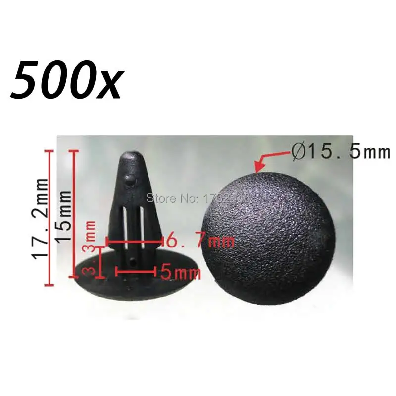 500 шт. фиксатор зажима для отделки панели крепление 27948 M7002 MB115492 MB332914 90467 08008 Nissan