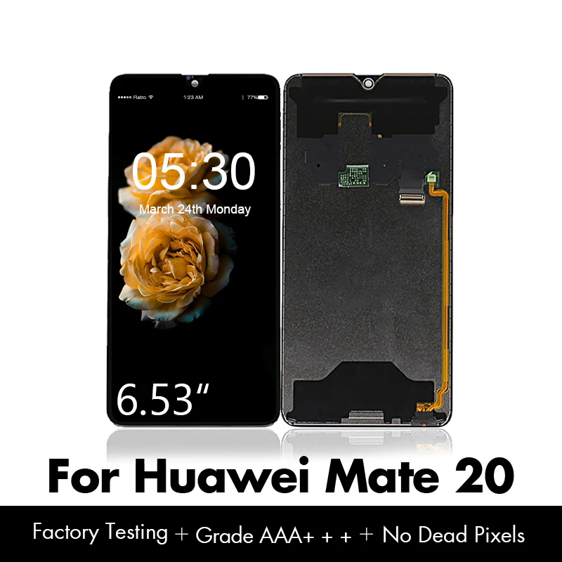 

Original for Huawei Mate 20 LCD Mate 20 Display Touch Screen Digitizer Assembly for Huawei LCD Black Replacement Free Shipping