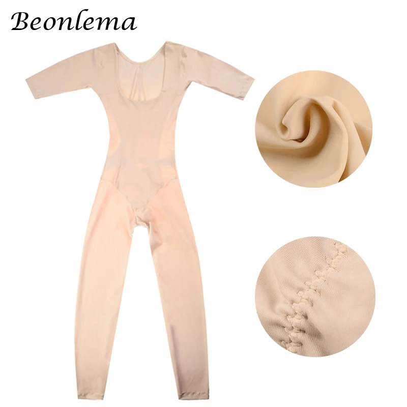 Beonlema Women Body Modeling Shaper Full Long Leg Shapewear Seamless Belly Compression Slimming Underwear Plus Size Bodysuit women body shaper